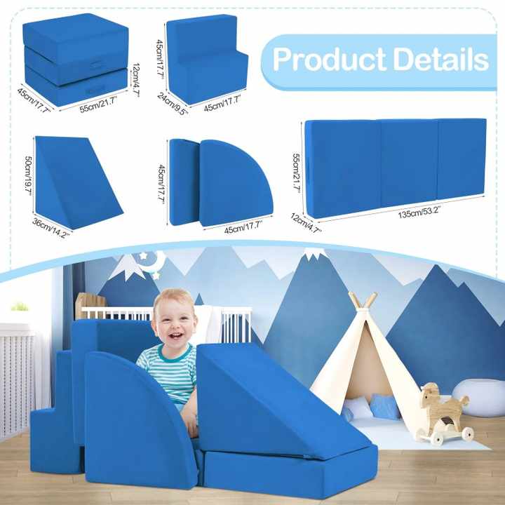 5 cubos suaves y seguros para juegos infantiles