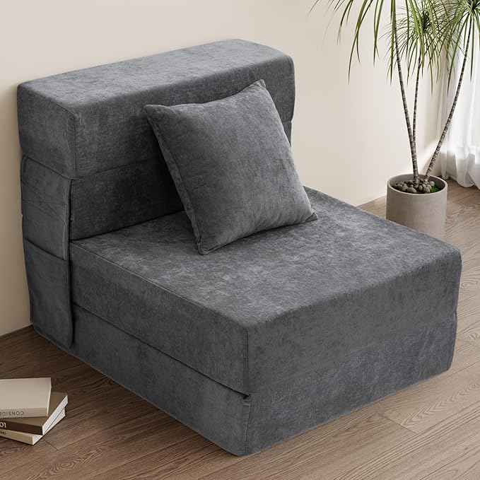 Sofá plegable comprimido para niños pequeños y colchón cama