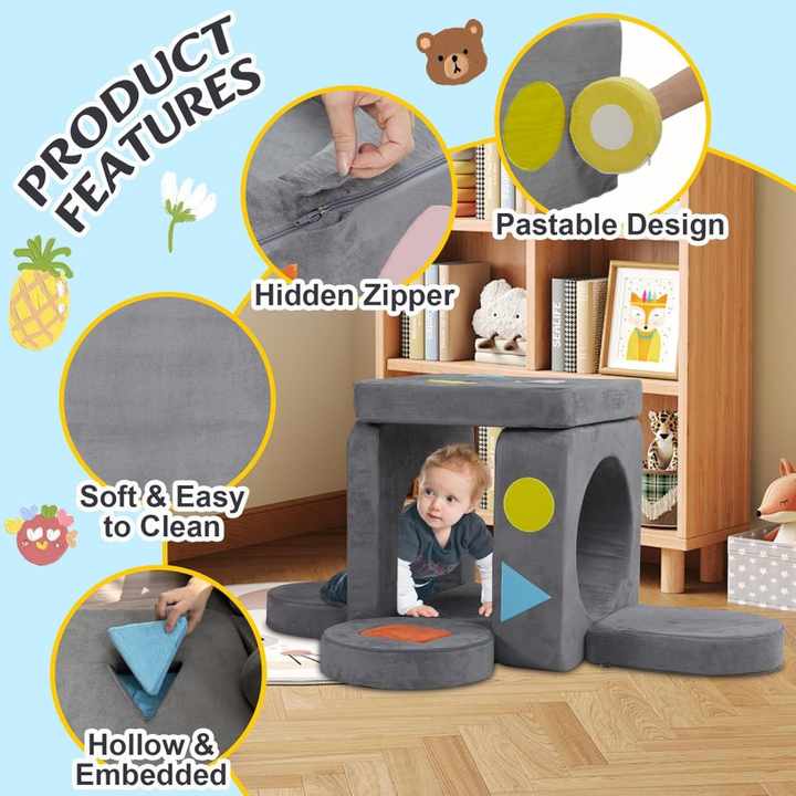Juego de sofá combinado para niños: un regalo que mejora la cognición