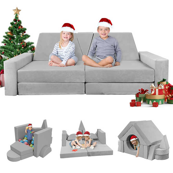 Kits de construcción modular de espuma para sala de juegos infantiles de 15 piezas y sofá