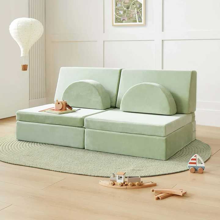 Sofá de espuma transformable 8 en 1: bloques de bricolaje para niños y niñas