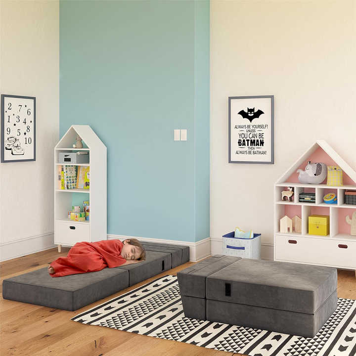 Sofá convertible de espuma viscoelástica y cómodo colchón plegable