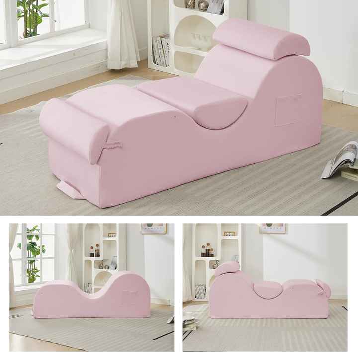 Chaise longue ergonómica de yoga con curva en forma de S