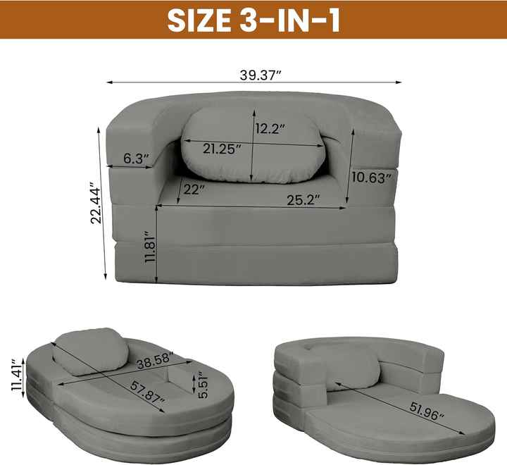 Cama 3 en 1 de espuma viscoelástica para perros y humanos