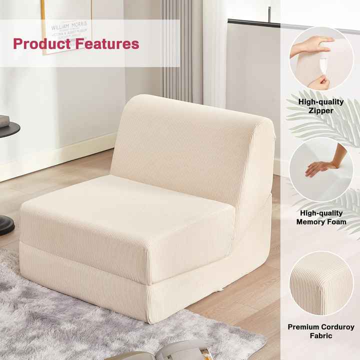 Sofá cama plegable convertible - Sofá cama futón de espuma