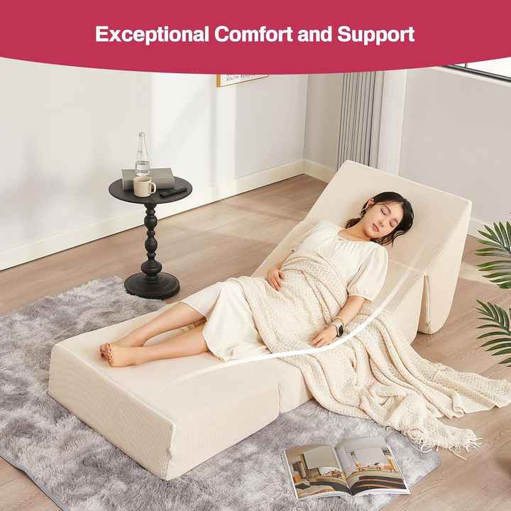 Sofá cama plegable convertible - Sofá cama futón de espuma