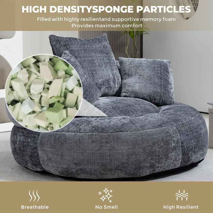 Chaise longues para sala de estar con relleno de espuma de compresión de alta densidad