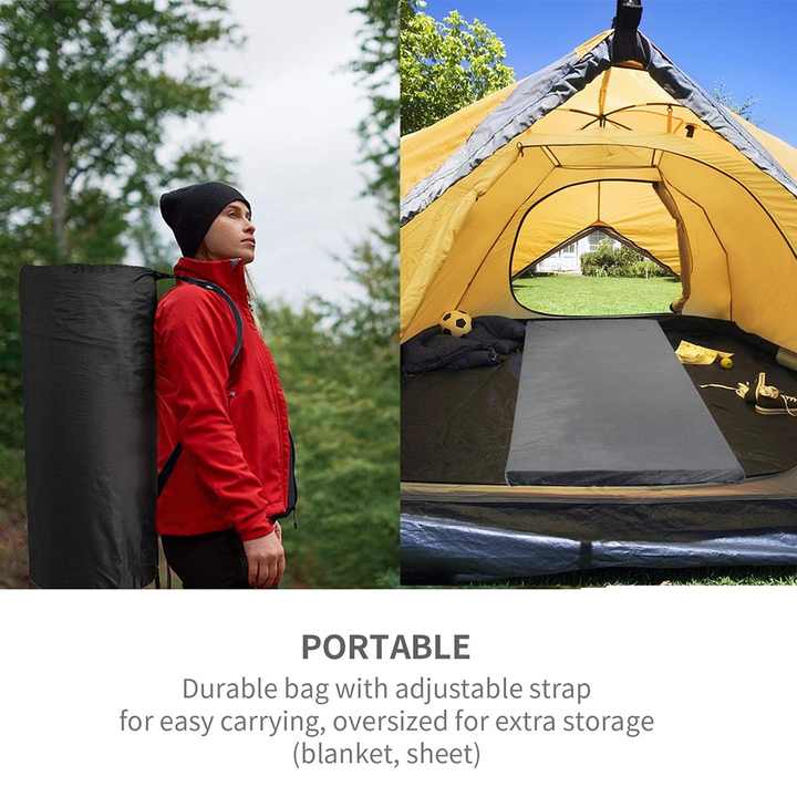Colchón de espuma viscoelástica plegable para yoga y camping