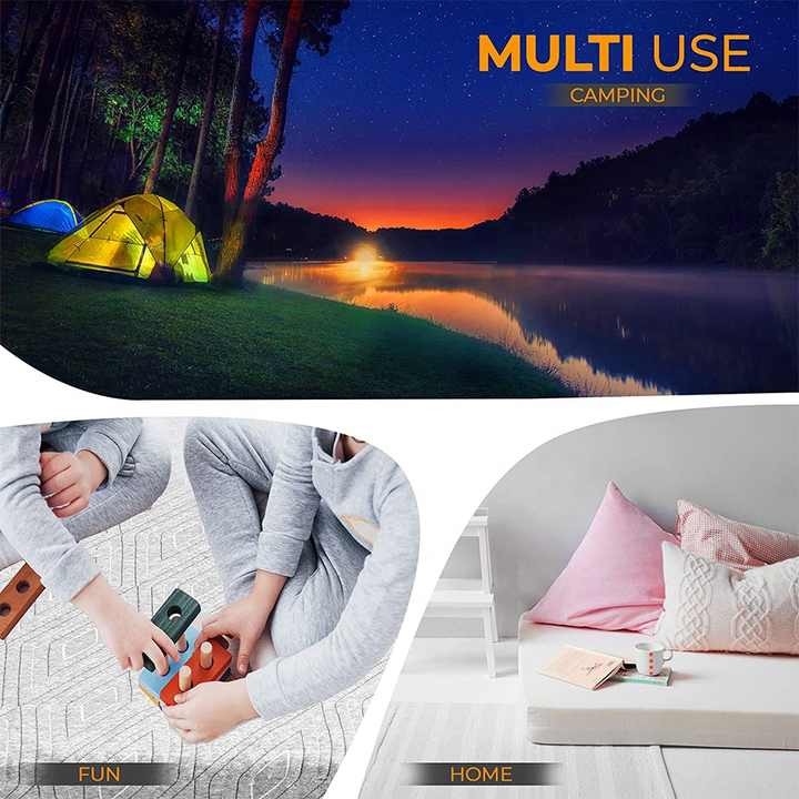 Colchón de espuma viscoelástica plegable para yoga y camping