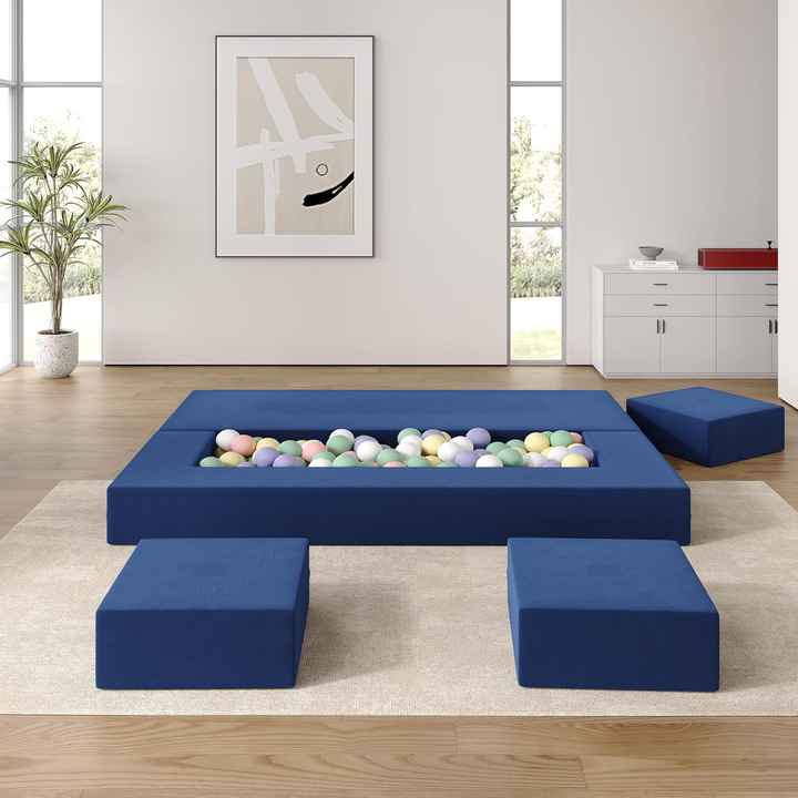 Sofá cama comprimible de combinación modular variable