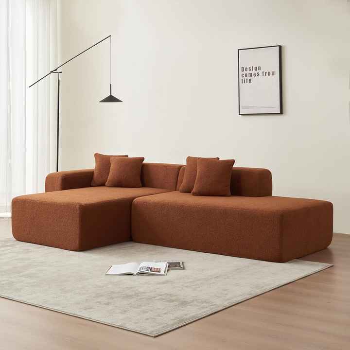 Juego de sofá seccional modular para sala de estar de 105"