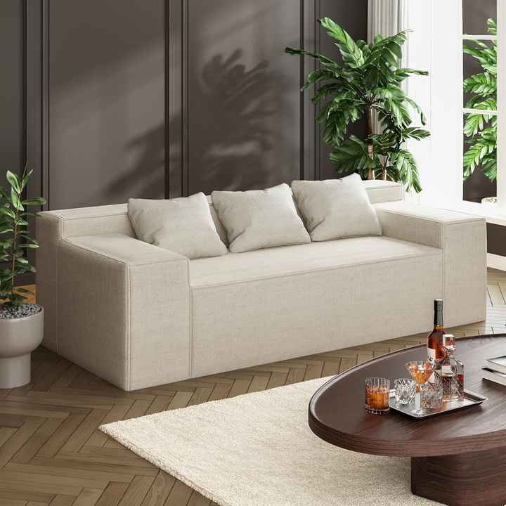 Sofá modular esquinero moderno comprimido