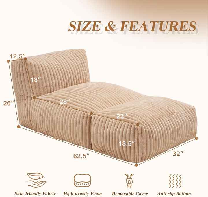 Sillón convertible de espuma de alta densidad