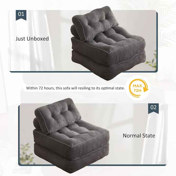 Sofá cama futón plegable moderno