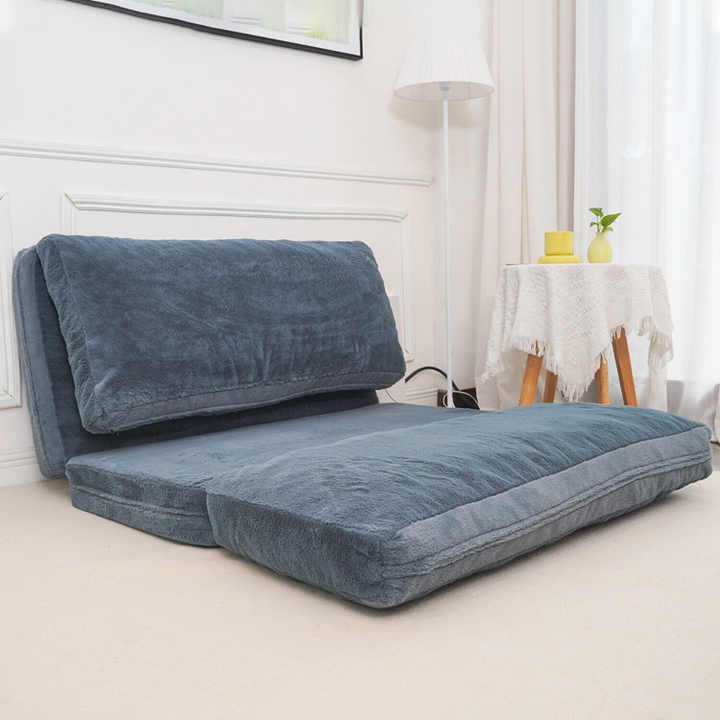 Sofá colchón plegable con funda extraíble y lavable y relleno de espuma triturada