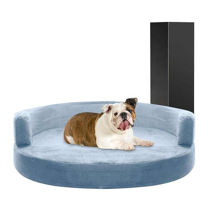 Cama redonda de espuma viscoelástica para perros