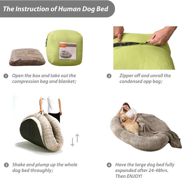 Cama ortopédica grande para perros y gatos