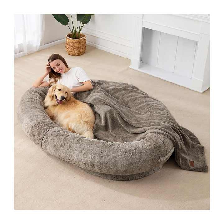 Cama ortopédica grande para perros y gatos