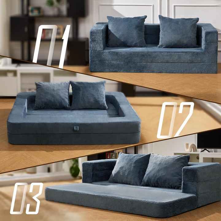 Sofá convertible 3 en 1 para adultos y mascotas