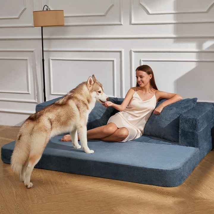 Sofá convertible 3 en 1 para adultos y mascotas