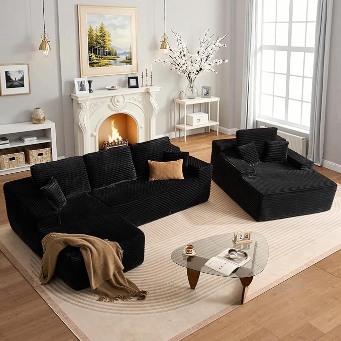 Conjunto de sofá modular en forma de L de 106"