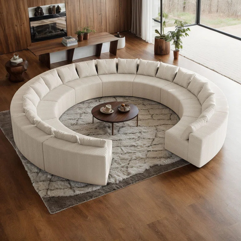 Sofá modular seccional comprimido para sala de estar