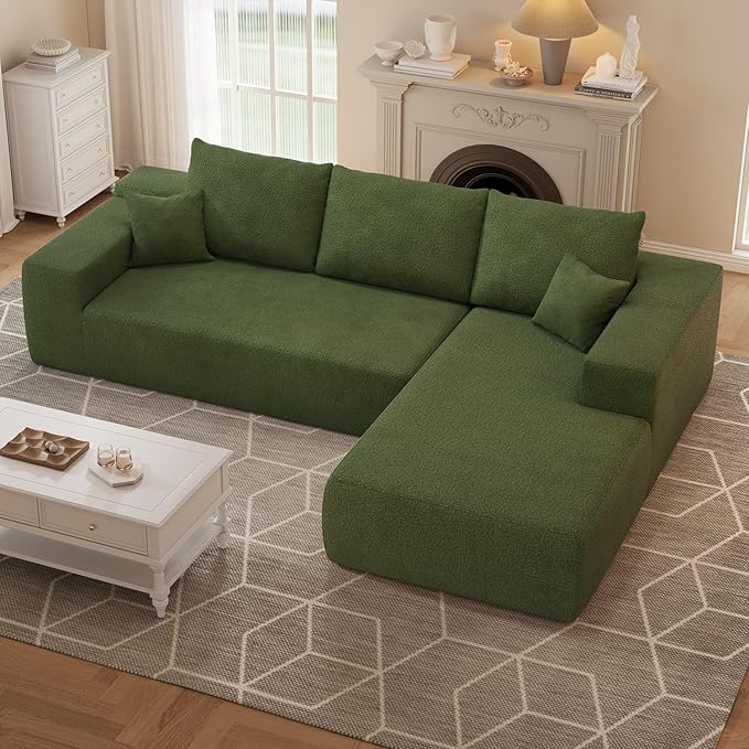 Conjunto de sofá modular en forma de L de 106"