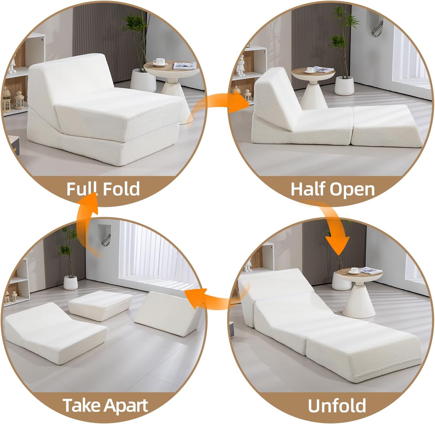 Sofá cama plegable versátil