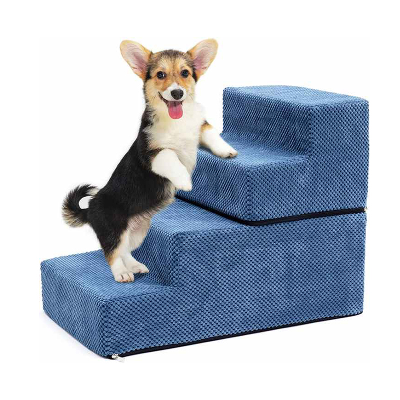 Escaleras de espuma de 4 escalones para perros y mascotas mayores más pequeñas