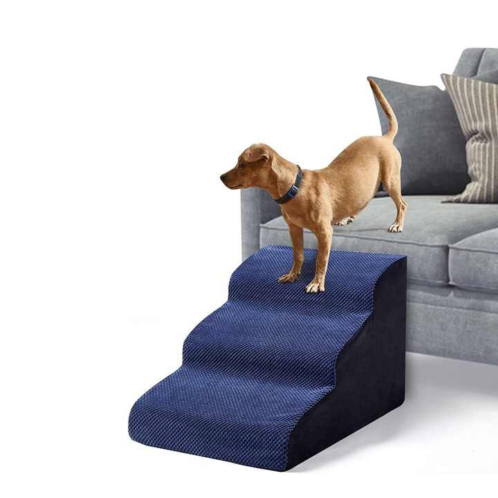 Rampa para perros de espuma comprimida de 3 capas para escaleras de mascotas