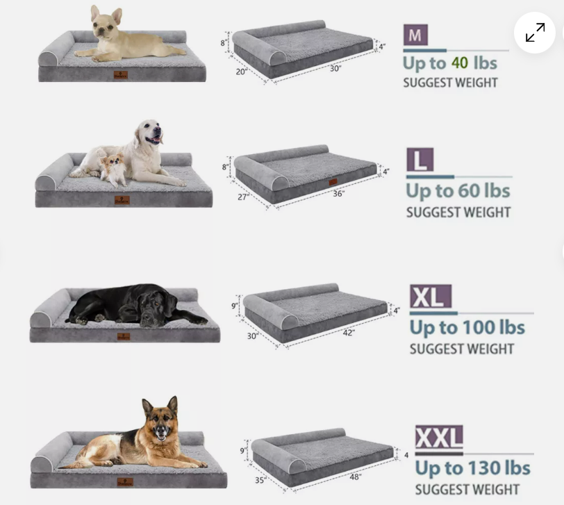 Esterilla para mascotas de espuma de alta densidad para perros M/L/XL