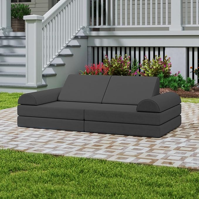Sofá modular seccional para niños, impermeable, para exteriores